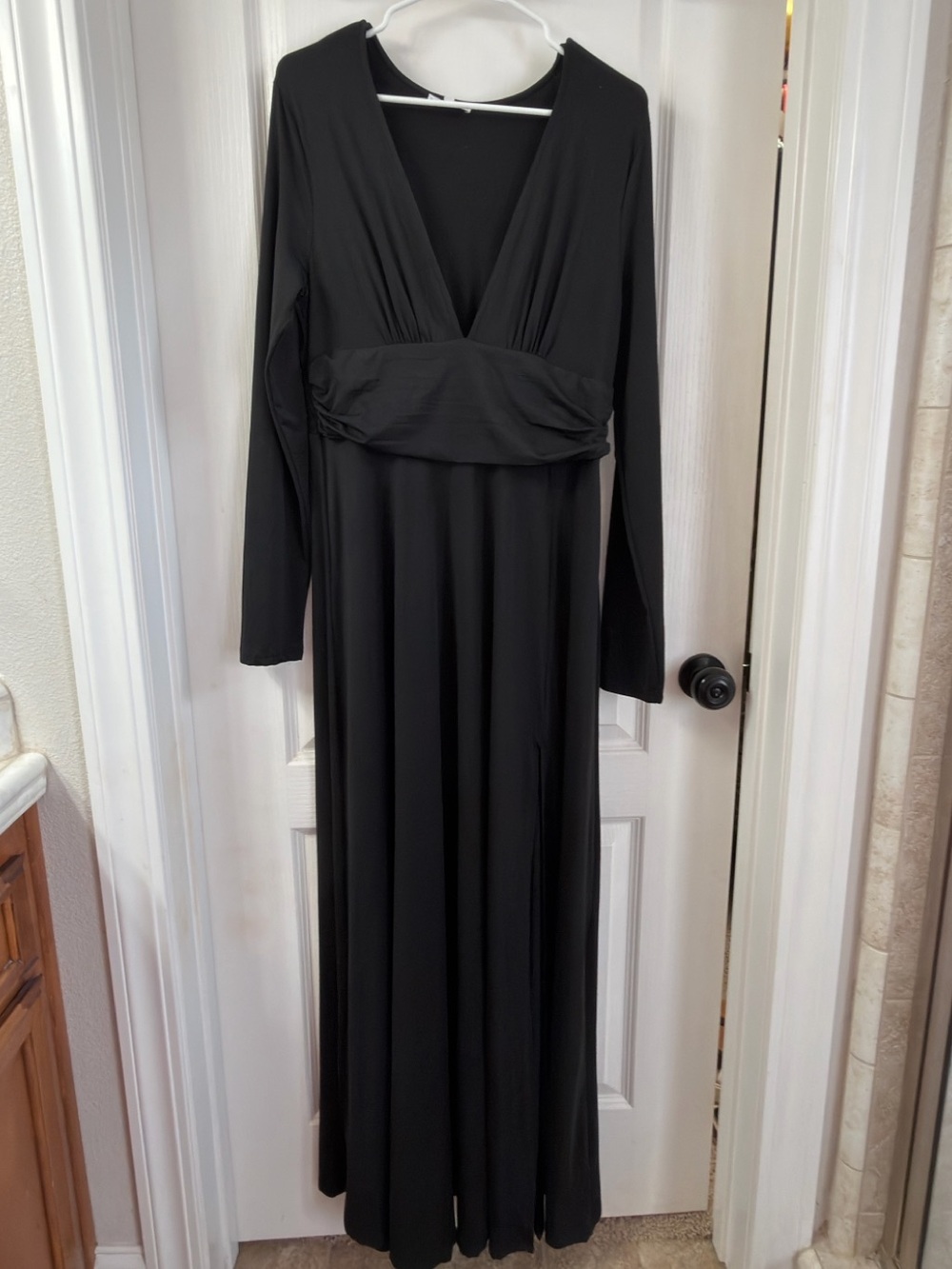 Baltic Born Black Long-Sleeve Maxi Dress